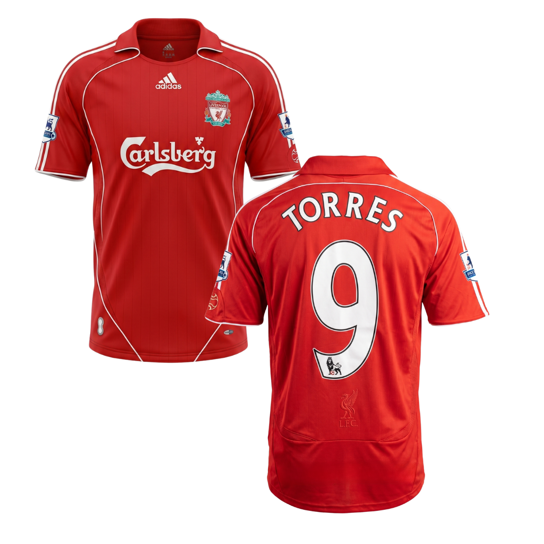 LIVERPOOL 2006/07 RETRO SHIRT TORRES CUSTOMISATION
