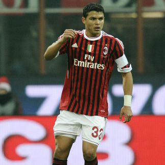 CLASSIC AC MILAN HOME SHIRT 2011-2012 + T.SILVA 33