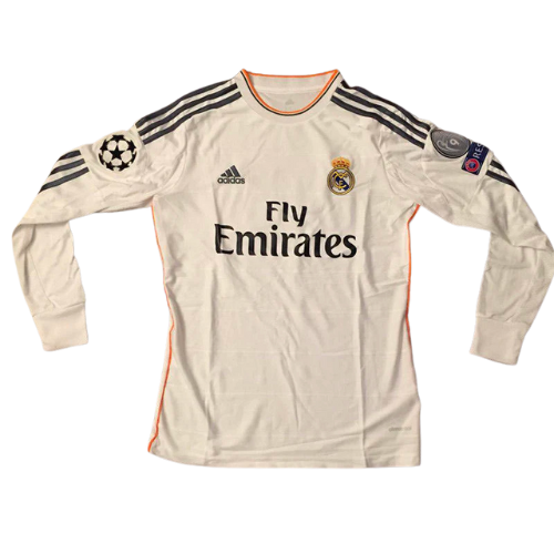 Retro Long-Sleeve Real Madrid Home Shirt 2013/14