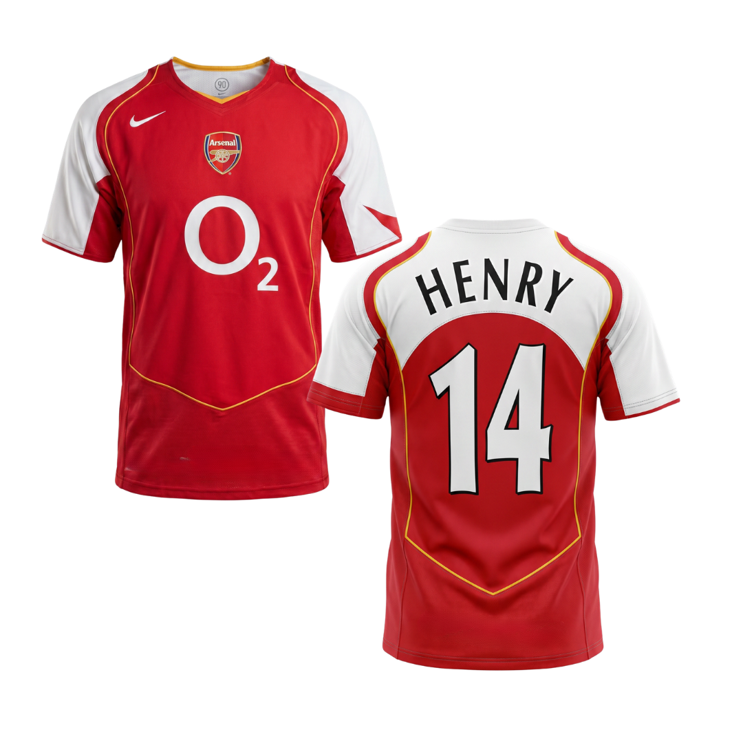ARSENAL 2004/05 RETRO SHIRT HENRY CUSTOMISATION