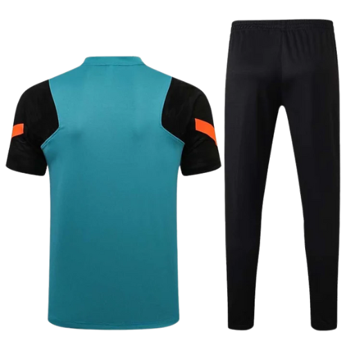 TRAINING SHIRT KIT + TRACKSUIT BLACK-ORANGE CHELSEA 2021/22