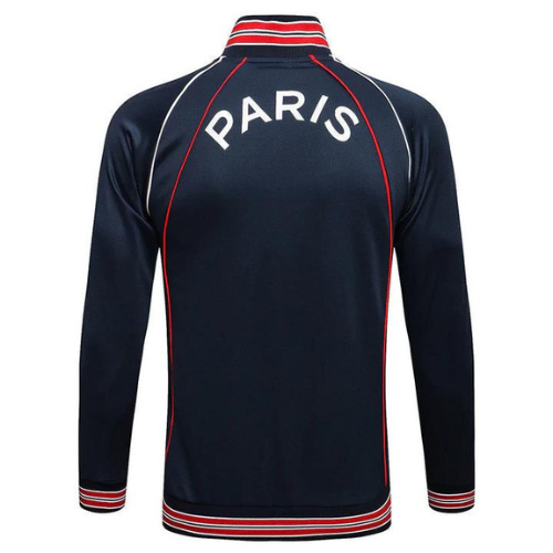 WHITE RED BLUE PSG X JORDAN JACKET 2021/22