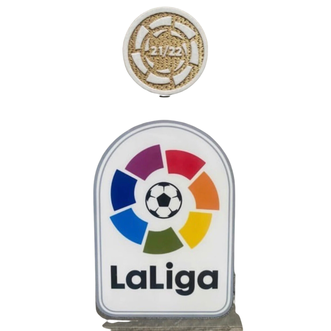 Real Madrid LA LIGA 2021/22 CHAMPION PATCH SET Badge, Spanish Champions La Liga
