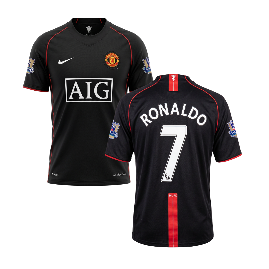 MANCHESTER UNITED 2007/08 RETRO SHIRT RONALDO CUSTOMISATION