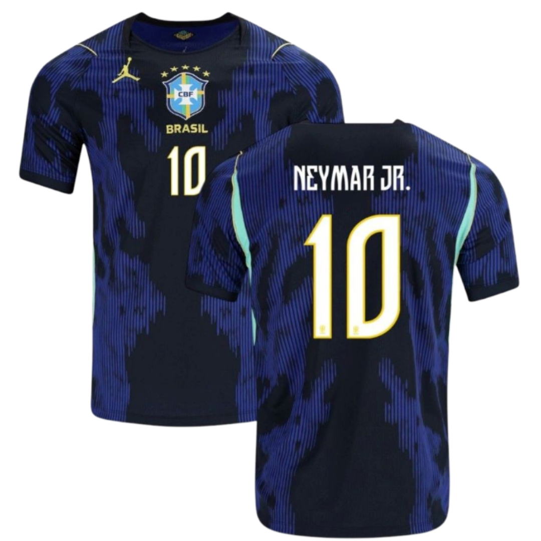 Brazil Away Shirt 2026/27 Customised with Neymar Jr.