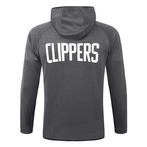 ZIP HOODED JACKET KIT + GREY NBA LA CLIPPERS TRACKSUIT 2021/22