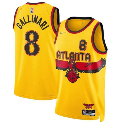 NBA VEST ATLANTA HAWKS NIKE "CITY EDITION" YELLOW 2021/22