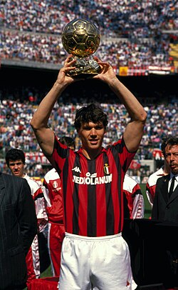 CLASSIC AC MILAN HOME SHIRT 1988-1989 + VAN BASTEN 9