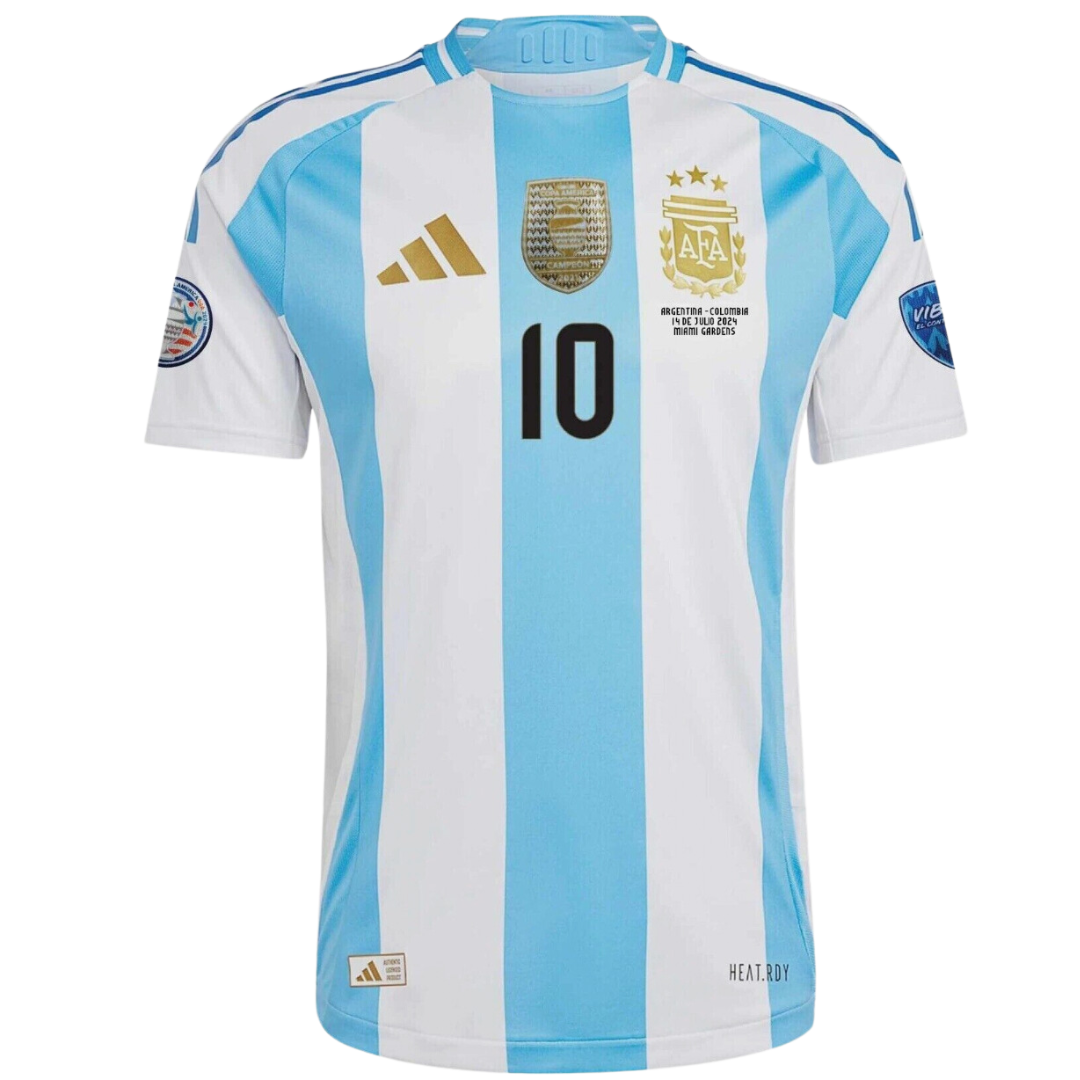 ARGENTINA HOME SHIRT COPA AMERICA CHAMPIONS 2024/25 (DOES NOT INCLUDE PLAYER NAME AND NUMBER)