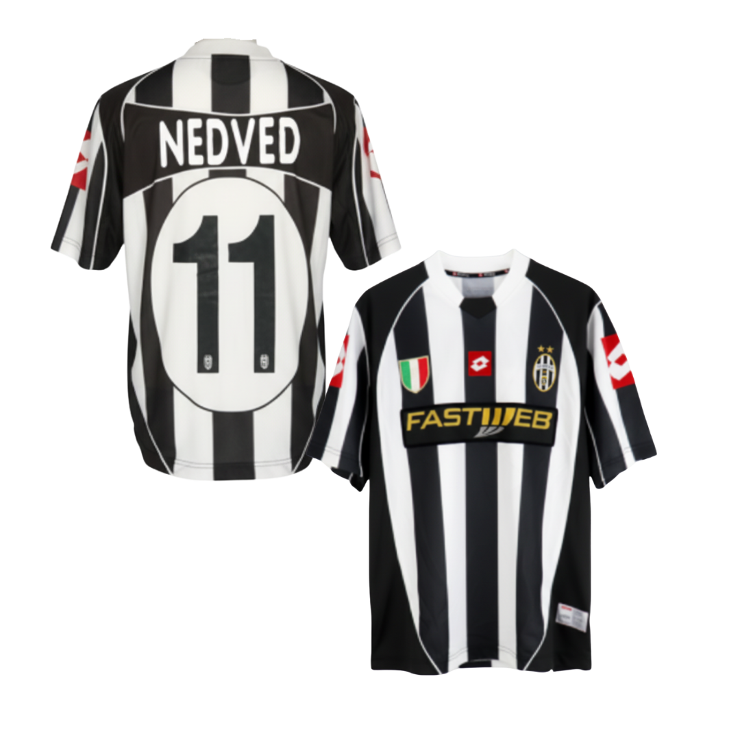 JUVENTUS HISTORIC HOME SHIRT 2002/03 +NEDVED 11