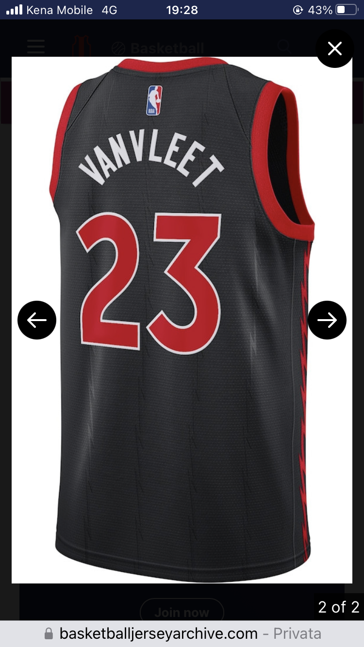 NBA Vest Toronto Raptors Statement Edition 2022/23
