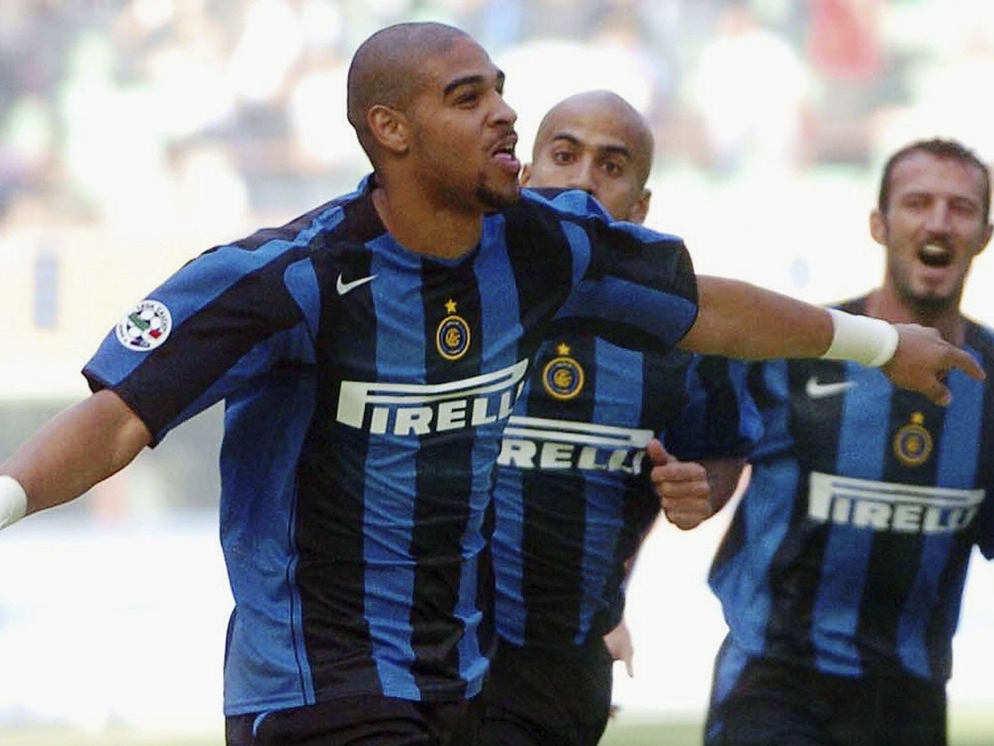INTER HISTORIC HOME SHIRT 2004/2005 + ADRIANO 10