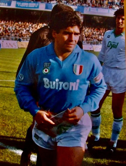 NAPOLI CLASSIC HOME SHIRT 1987-1988 + MARADONA 10