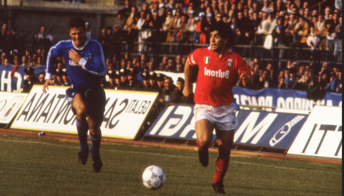 NAPOLI CLASSIC THIRD SHIRT 1987-1988 + MARADONA 10