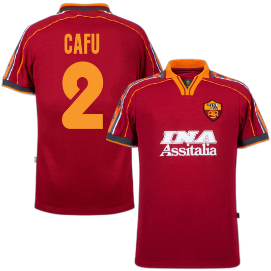 Historic AS Roma Shirt 1998-1999 +CAFU 2