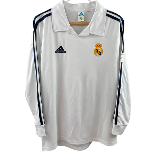 REAL MADRID HOME 2001 LONG-SLEEVE RETRO SHIRT