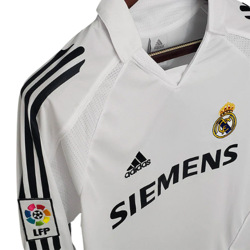 Retro Long-Sleeve Real Madrid Home Shirt 2005