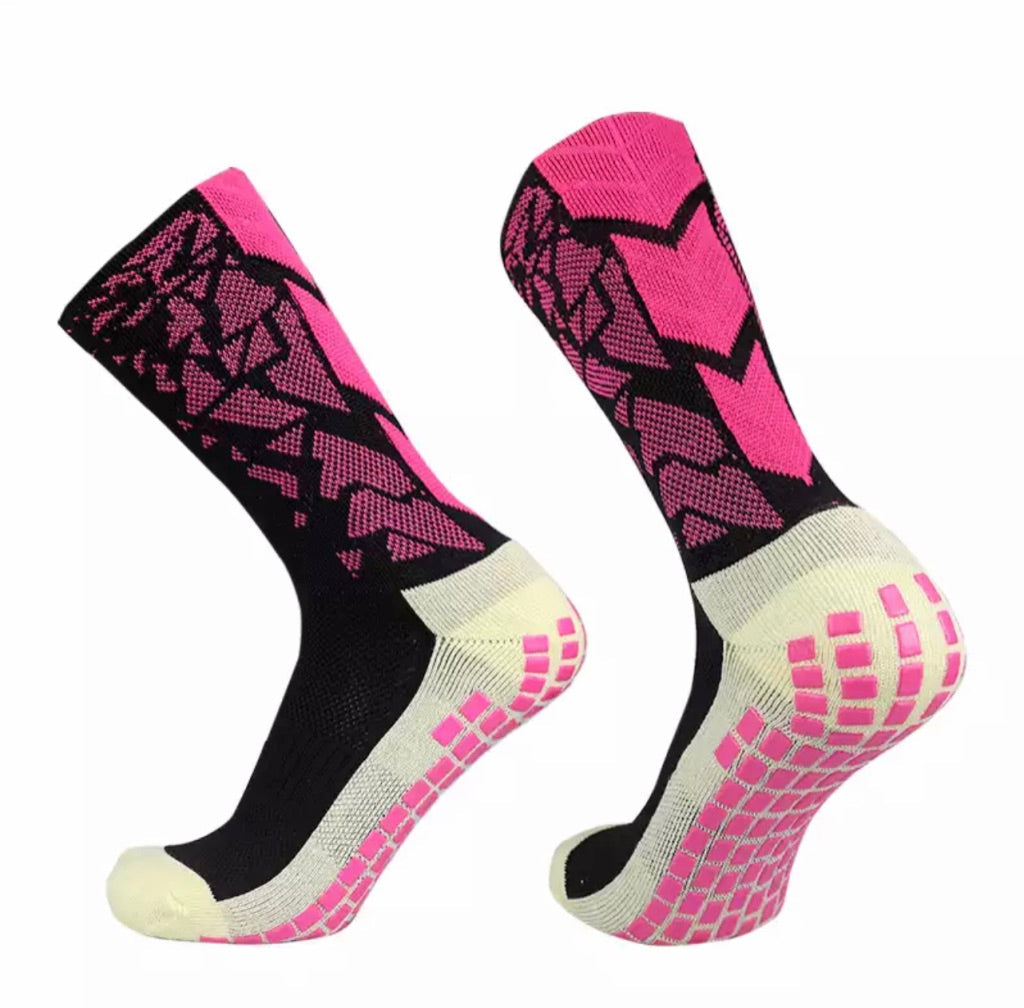 PROFESSIONAL GRIP SOCKS® PINK FLUO / BLACK