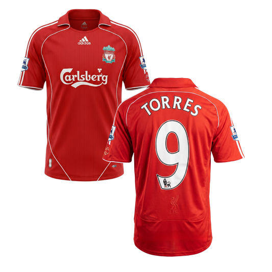 LIVERPOOL 2006/07 RETRO SHIRT TORRES CUSTOMISATION