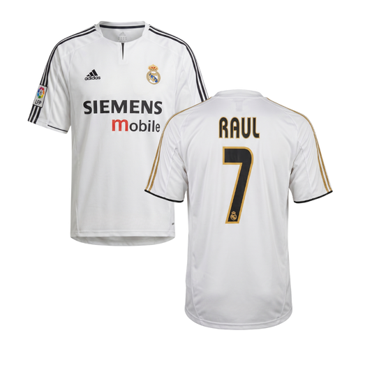 CLASSIC REAL MADRID SHIRT 2003/04 RAUL PERSONALISATION