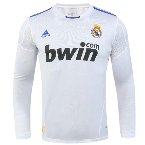 Retro Long-Sleeve Real Madrid Home Shirt 2010/11