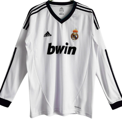 Retro Long-Sleeve Real Madrid Home Shirt 2012/13