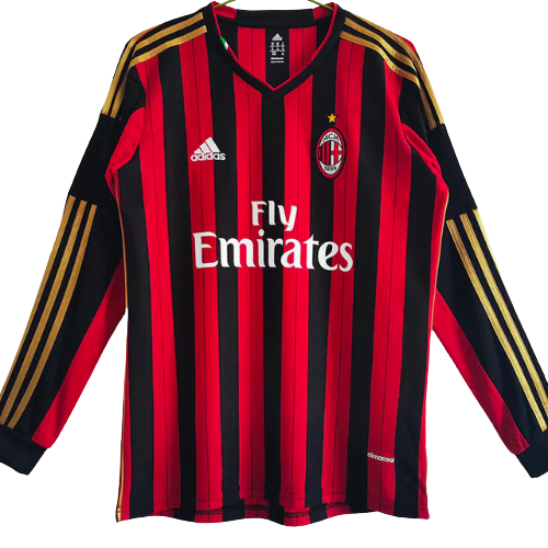 Retro Milan Home Long-Sleeve Shirt 2013/14