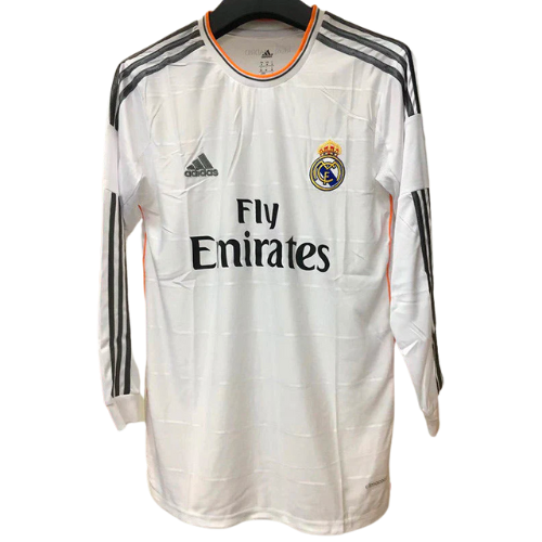 Retro Long-Sleeve Real Madrid Home Shirt 2013/14