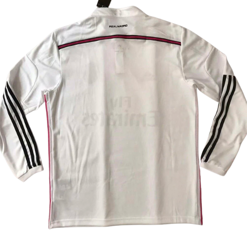 Retro Long-Sleeve Real Madrid Home Shirt 2014/15