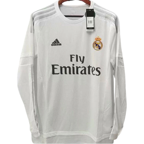 Retro Long-Sleeve Real Madrid Home Shirt 2015/16