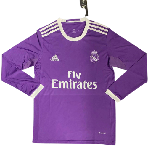 Retro Long-Sleeve Real Madrid Away Shirt 2016/17