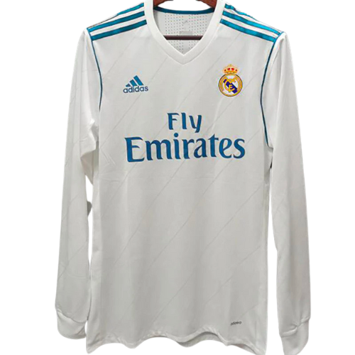 REAL MADRID HOME 2017/18 LONG-SLEEVE RETRO SHIRT