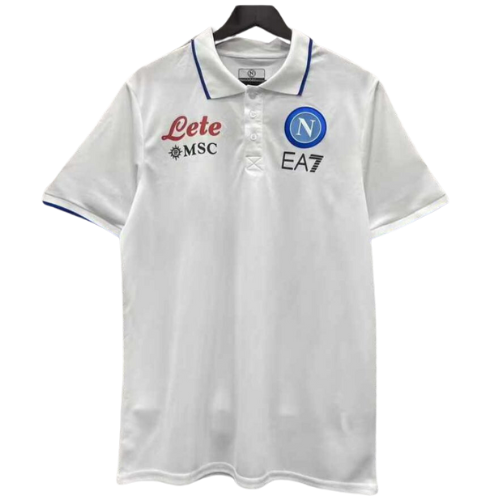 WHITE NAPOLI SHORT-SLEEVE POLO SHIRT 2023