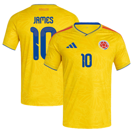Colombia Home Shirt 2026/27 James Rodriguez Personalisation