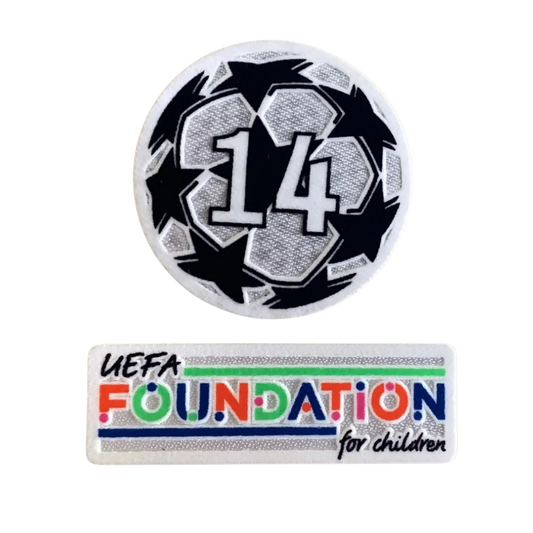 Champions League Football Patch Set Real Madrid 2022 Winner 14