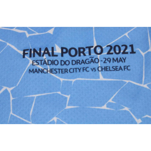 MANCHESTER CITY HOME 2020/21 SPECIAL EDITION CHAMPIONS LEAGUE FINAL PORTO RETRO SHIRT