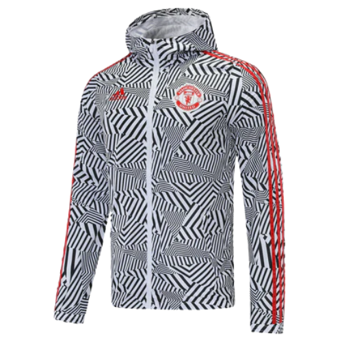 Grey Zip-Up Hooded Jacket Manchester United 2021/22