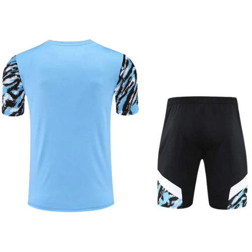 TRAINING KIT SHIRT + SHORTS BLUE/BLACK MANCHESTER CITY 2021/22