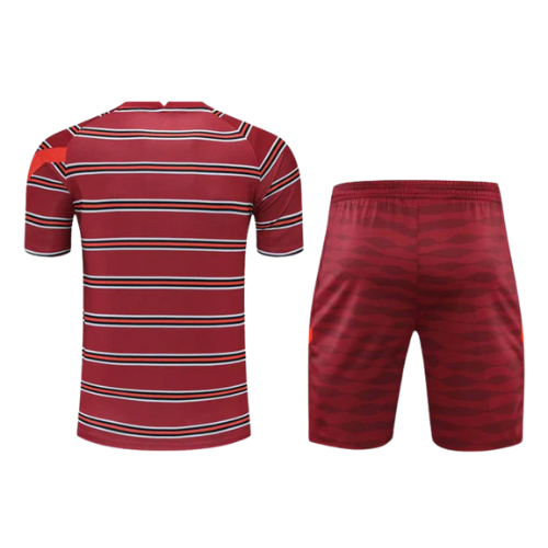 LIVERPOOL 2021/22 RED TRAINING KIT SHIRT + SHORTS