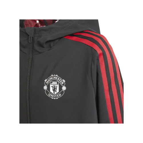 Black-Red Zip Hoodie Manchester United 2021/22