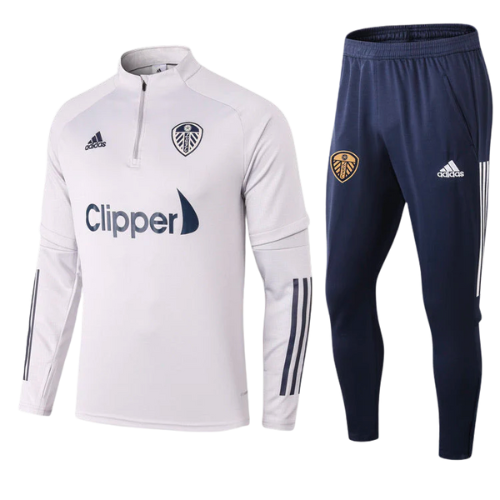 WHITE ZIP JACKET KIT + LEEDS UNITED TRACKSUIT 2021/22