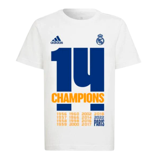 REAL MADRID SPECIAL EDITION SHIRT 14-TIME CHAMPIONS LEAGUE WINNERS 2021/22
