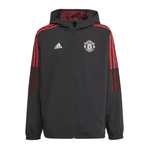 Black-Red Zip Hoodie Manchester United 2021/22