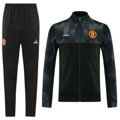 ZIP JACKET KIT + BLACK TRACKSUIT MANCHESTER UNITED 2021/22