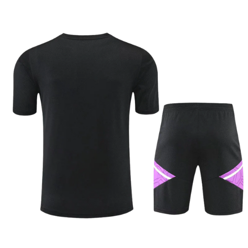 KIT BLACK TRAINING SHIRT + SHORTS REAL MADRID 2022/23