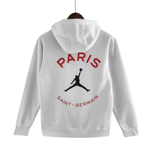 White PSG X Jordan Hooded Sweatshirt 2022/23