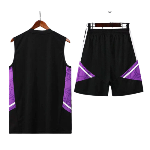 KIT BLACK SHIRT + SHORTS REAL MADRID 2022/23