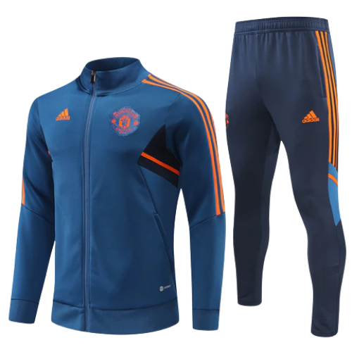 BLUE ORANGE JACKET KIT + TRACKSUIT MANCHESTER UNITED 2022/23