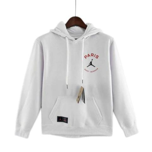 White PSG X Jordan Hooded Sweatshirt 2022/23