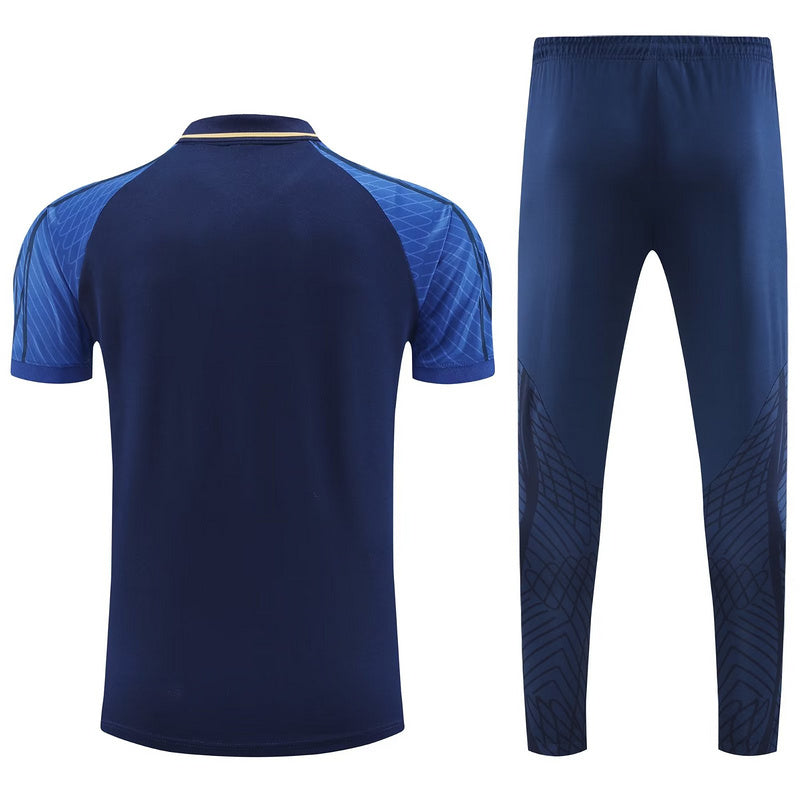 Blue Polo Kit + France 2022/23 Tracksuit